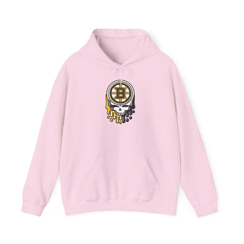 Boston Hockey Dripping Stealie Unisex Heavy Blend Hoodie