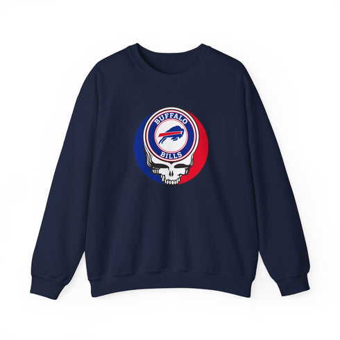 Buffalo Bills Logo Grateful Dead Crewneck Grateful Dead Sweatshirt