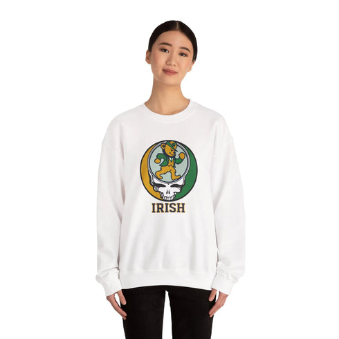 Grateful Dead - The Irish Dancing Leprechaun Stealie Crewneck Sweatshirt - StealieShop