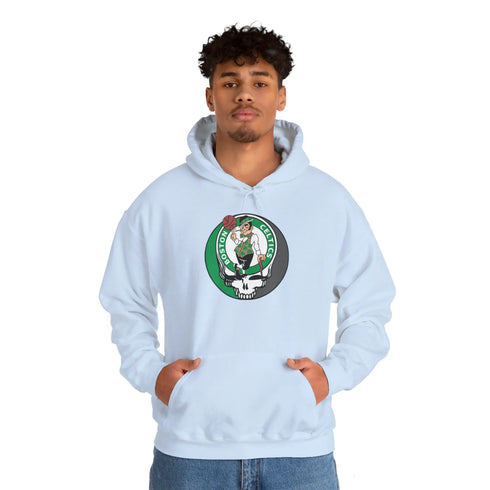 Boston Celtics Grateful Dead Steal Your Face Unisex Hoodie StealieShop