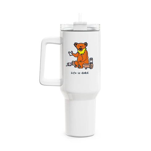 Grateful Dead - Snackin' Bear "Fat Man" Tumbler, Double Insulated 40oz Travel Mug - StealieShop