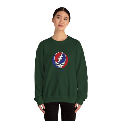 Grateful Dead Est. 1965 Stealie Crewneck Sweatshirt Printify