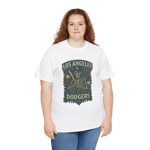 Grateful Dead - Los Angeles Dodgers Retro Poster Art T-shirt - StealieShop