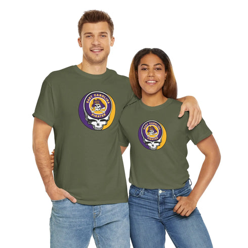 East Carolina University Pirates Grateful Dead Tee Printify