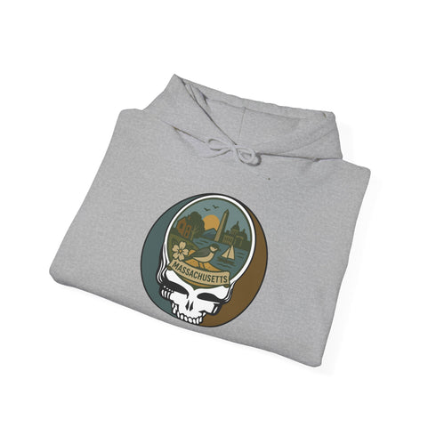 Massachusetts State Stealie Unisex Heavy Blend Hoodie