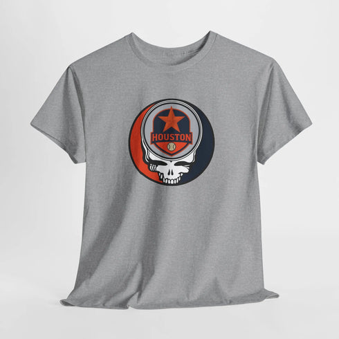 Grateful Dead - Houston Astros Grateful Dead Steal Your Face T-Shirt - MLB - Athletics - St Louis - StealieShop