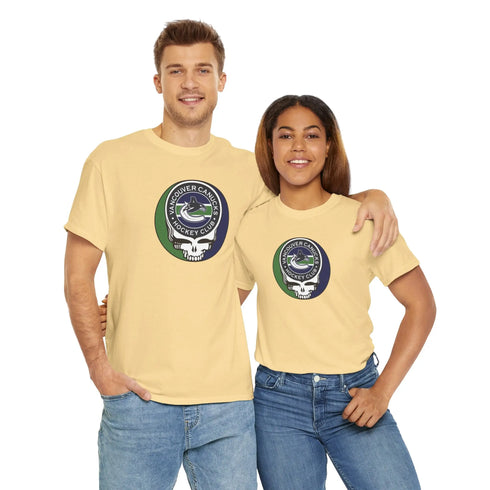 Vancouver Canucks Grateful Dead Steal Your Face T-Shirt Printify