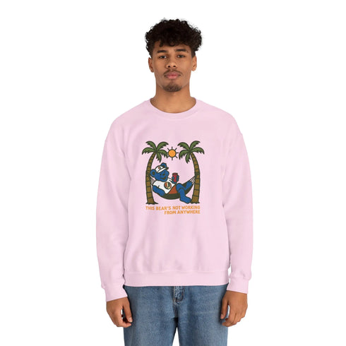 Grateful Dead - This Bear's Not Workin' From Anywhere | Life is dead. Crewneck Sweatshirt - StealieShop
