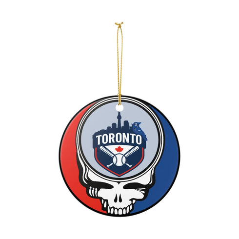 Grateful Dead - Toronto Baseball Stealie Christmas Ornament - StealieShop