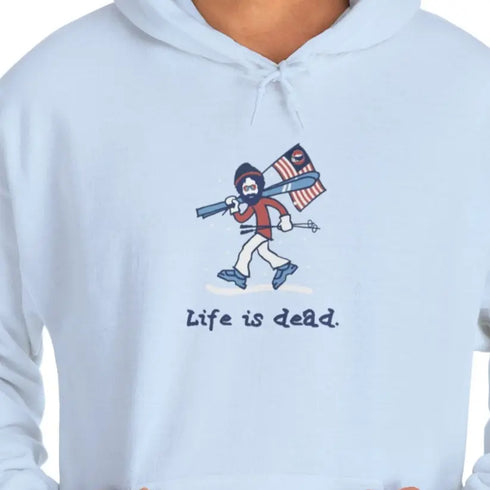 Skier Jerry Grateful Dead Unisex Hoodie - StealieShop