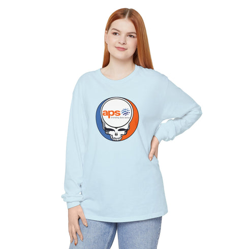 Custom APS Stealie Garment-Dyed Long Sleeve T-Shirt