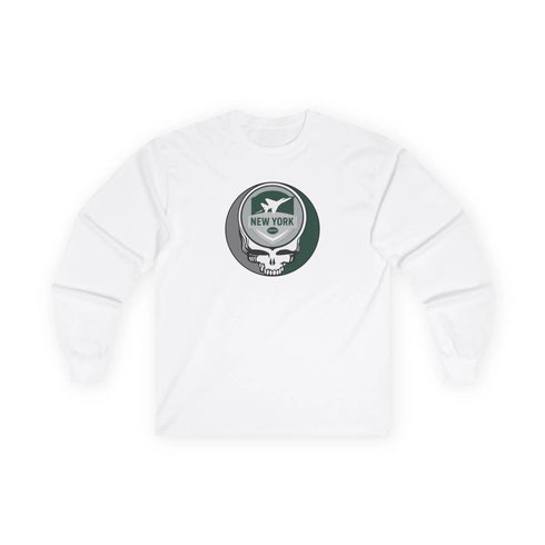 Grateful Dead - New York Jets Grateful Dead Long Sleeve Tee - NFL - StealieShop