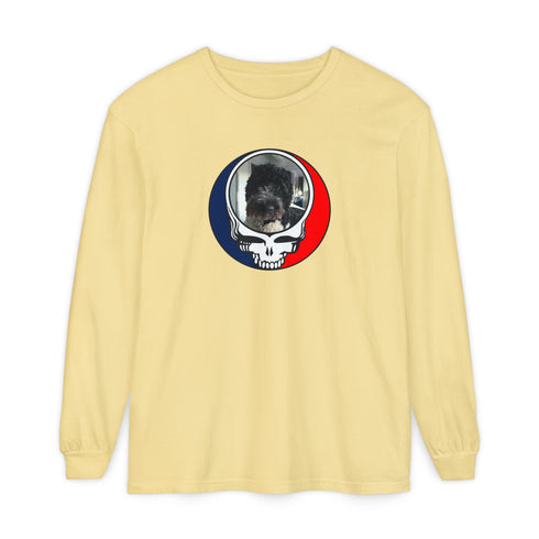 Custom Dog Garment-Dyed Long Sleeve T-Shirt (120)