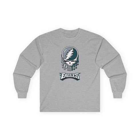Philadelphia Eagles Grateful Dead Long Sleeve Tee StealieShop
