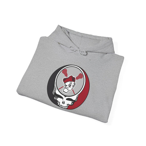 Grateful Dead - Ohio Wesleyan Lacrosse Stealie Two-Sided Unisex Heavy Blend Hoodie - StealieShop