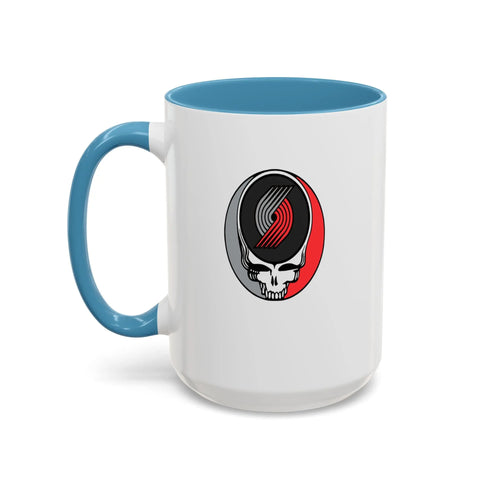 Portland Trailblazers Grateful Dead Stealie Coffee Mug (11oz or 15oz) - NBA - StealieShop