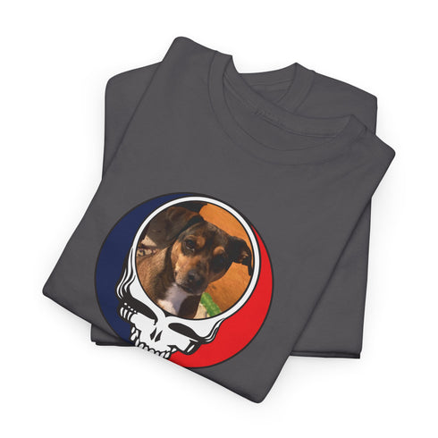 Custom Dog Stealie Unisex Grateful Dead T-Shirt (144)