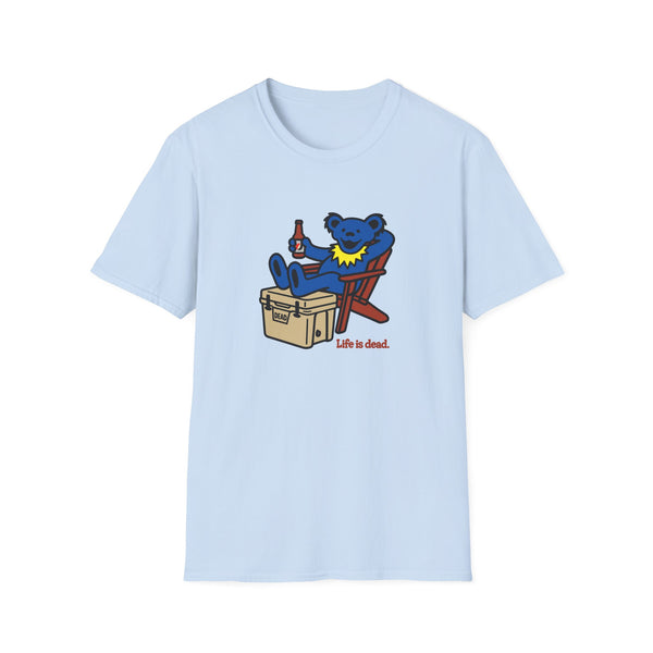 Chillin' Bear - Blue - Life is dead. Grateful Dead T-Shirt