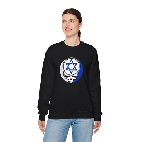 Grateful Dead - Star of David Stealie Crewneck Sweatshirt - StealieShop