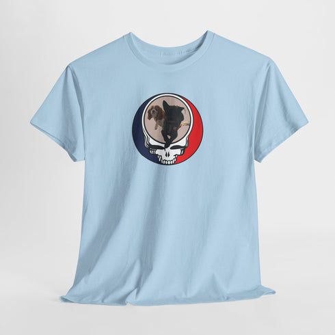 Custom Dog Stealie Unisex Grateful Dead T-Shirt (108)