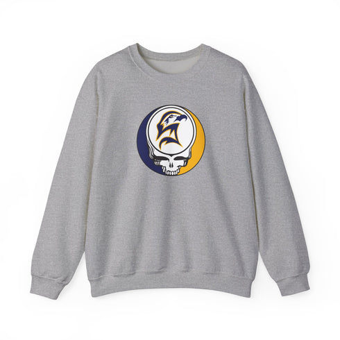 Custom Seahawk Stealie Crewneck Sweatshirt