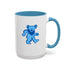 Grateful Dead - Blue Dancing Bear Stealie Coffee Mug - StealieShop