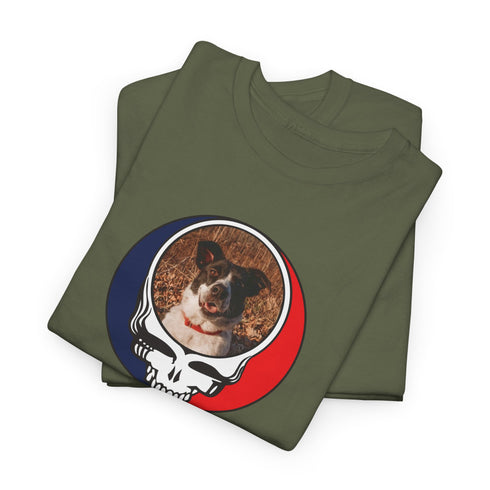Custom Dog Stealie Unisex Grateful Dead T-Shirt (93)