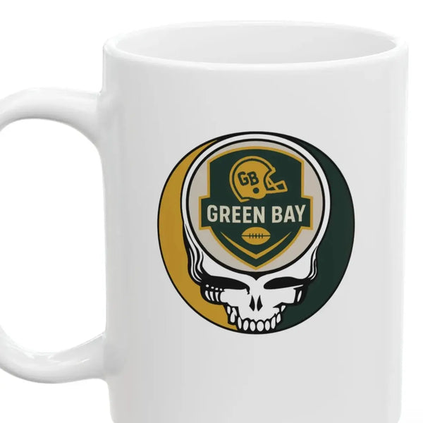 Grateful Dead - The Gridiron Collection: Green Bay Edition Stealie Ceramic Coffee Mug - StealieShop