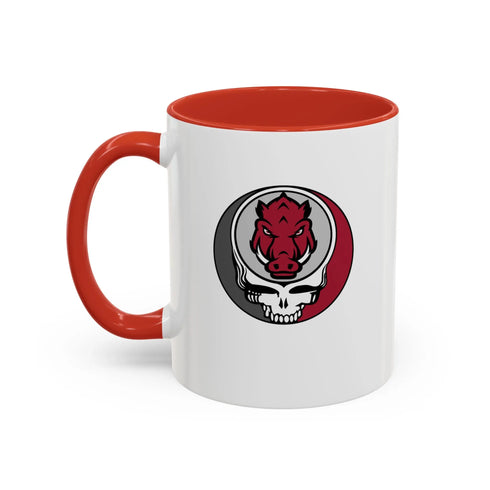 Arkansas Razorbacks Grateful Dead Coffee Mug Printify