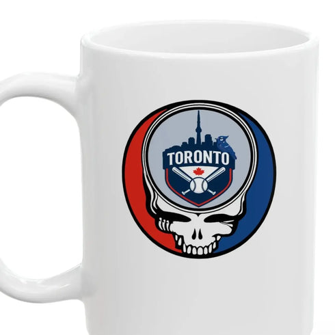 Grateful Dead - The Ballpark Collection: Toronto Baseball Edition Stealie Ceramic Mug - MLB - StealieShop