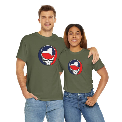 New York Map Stealie Grateful Dead T-Shirt