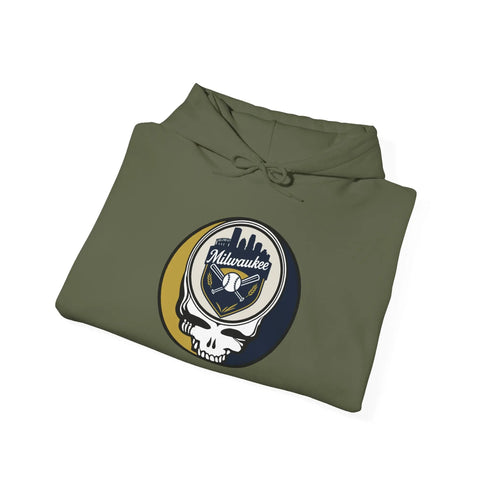 Grateful Dead - Milwaukee Brewers Grateful Dead Unisex Heavy Blend Hoodie - MLB - StealieShop