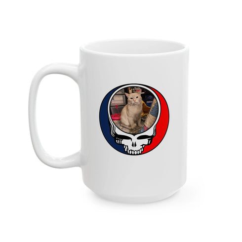 Grateful Dead - Custom Cat 3 Ceramic Mug - StealieShop