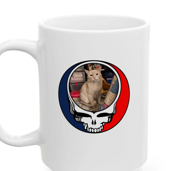 Grateful Dead - Custom Cat 3 Ceramic Mug - StealieShop