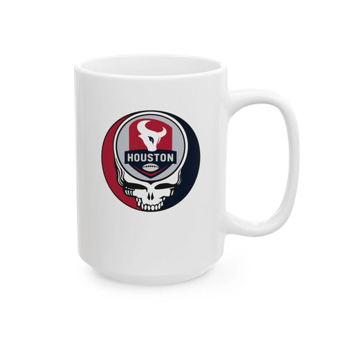 Grateful Dead - Houston Texans Stealie Ceramic Coffee Mug - NFL - StealieShop