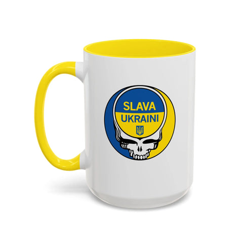 Grateful Dead - Slava Ukraini Grateful Dead Stealie Coffee Mug - StealieShop