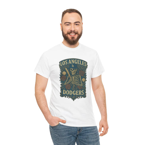 Grateful Dead - Los Angeles Dodgers Retro Poster Art T-shirt - StealieShop