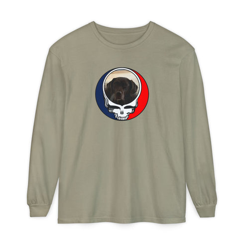 Custom Dog Garment-Dyed Long Sleeve T-Shirt (74)