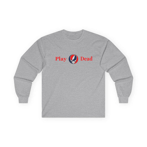 Grateful Dead - Play Dead Stealie Unisex Ultra Cotton Long Sleeve Tee - StealieShop