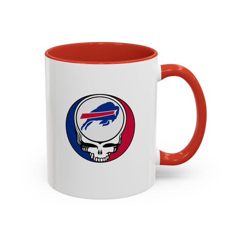 Grateful Dead - The Gridiron Collection: Buffalo Bills Grateful Dead Stealie Coffee Mug - StealieShop