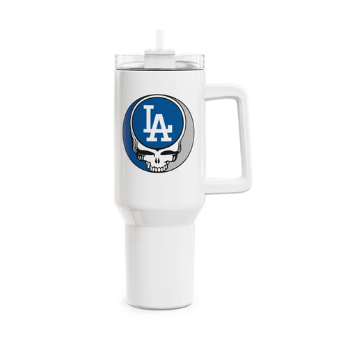 Grateful Dead - Los Angeles Dodgers "Fat Man" Tumbler, Double Insulated 40oz Travel Mug - StealieShop