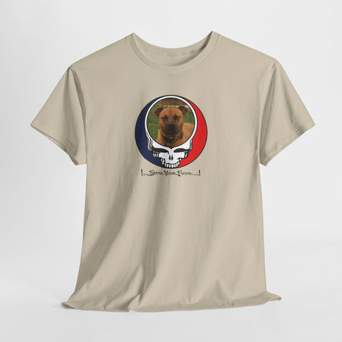 Custom Dog Stealie Unisex Grateful Dead T-Shirt (133)