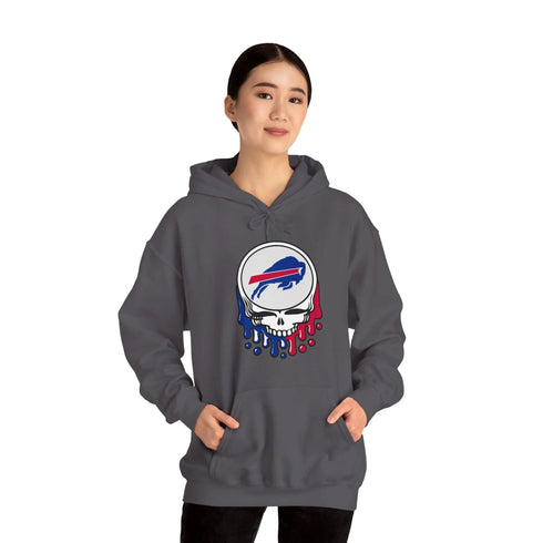 Buffalo Bills Dripping Stealie Unisex Hoodie - NFL Printify