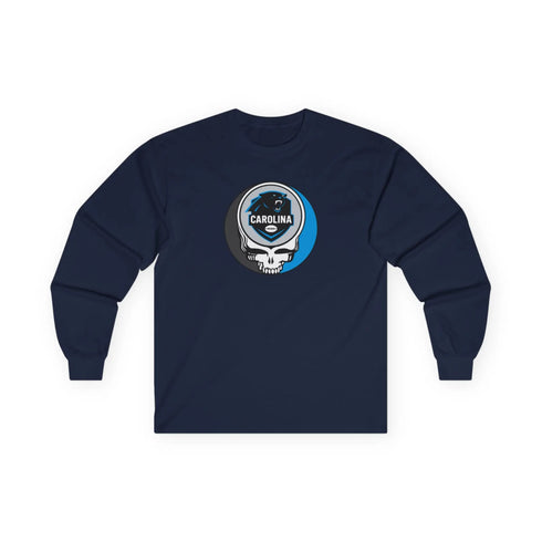 Grateful Dead - Carolina Panthers Stealie Ultra Cotton Long Sleeve Tee - StealieShop