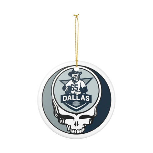 Grateful Dead - Dallas Football Stealie Christmas Ornament - StealieShop