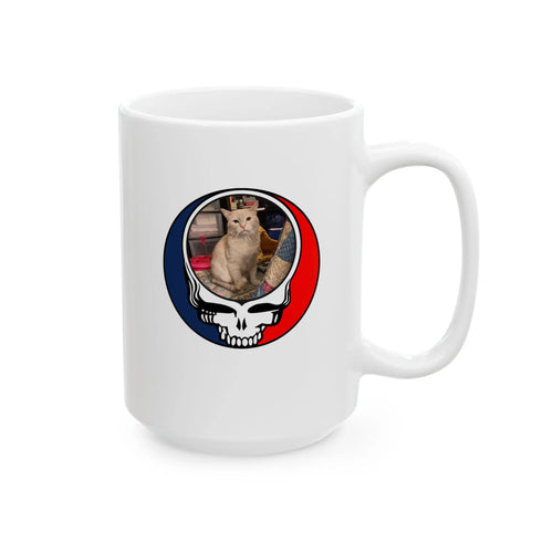 Grateful Dead - Custom Cat 3 Ceramic Mug - StealieShop