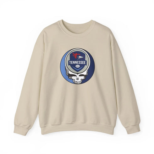 Grateful Dead - Tennessee Titans Grateful Dead Stealie Crewneck Sweatshirt - NFL - StealieShop