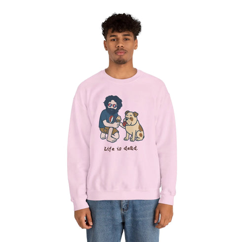 Grateful Dead - Jerry and Frank Are Sharin' | Life is dead. Crewneck Sweatshirt - StealieShop