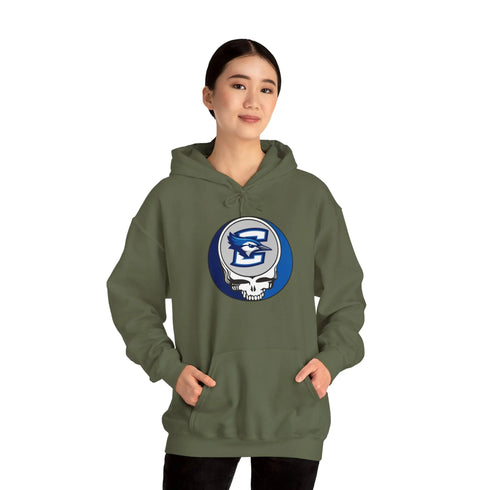 Creighton University Grateful Dead Unisex Heavy Blend Hoodie - StealieShop