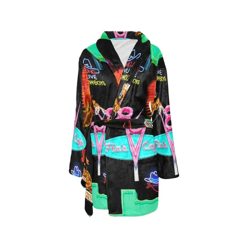 Grateful Dead - Vegas Neon Women's Western Bath Robe - StealieShop